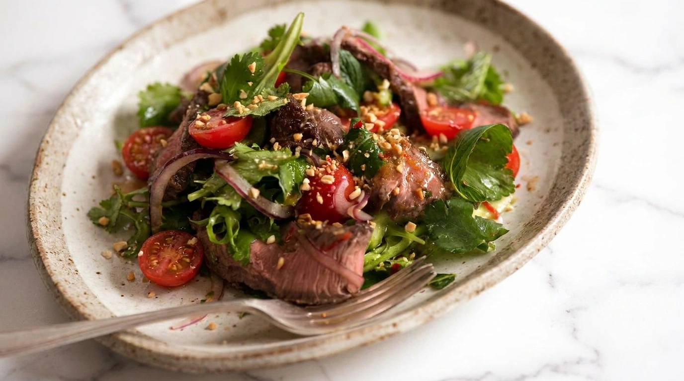 Thailändsk biffsallad
